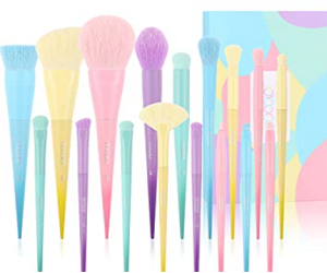 Colourful Makeup Brush Set 17 Pcs