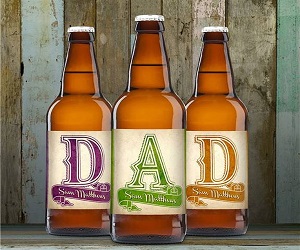 Personalised D-A-D Set Three Pack Craft Beer