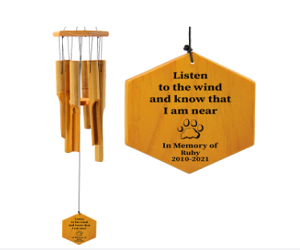 Loss of Dog Memorial Wind Chimes