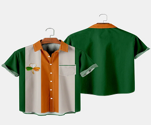 St Patrick's Day Shamrock Casual Breathable Shirts
