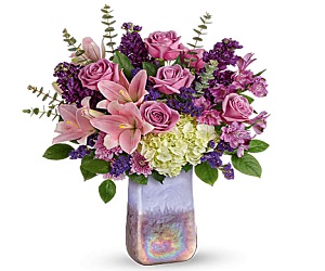Telefloras Purple Swirls Bouquet